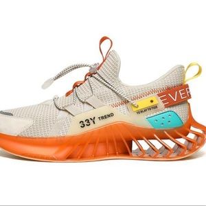 33Y Trend X9X Sneakers Run Men Shoes (beige,orange, gray)